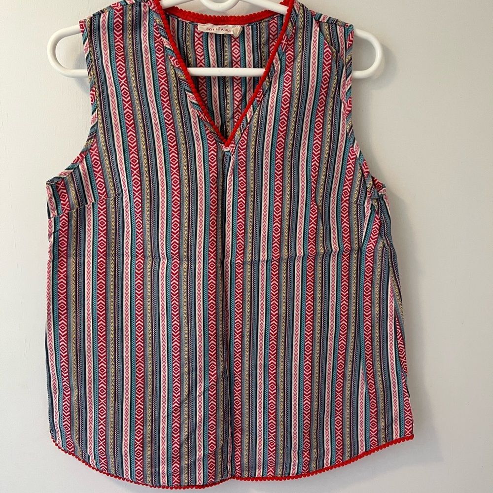 Solitaire woman’s striped tank top